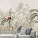 Tropical Trees & Parrots Wallpaper, Featured In The Series "Prettier Than You" - Exotic Tropical Design