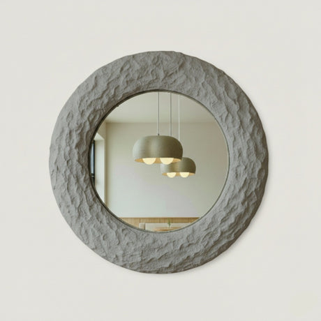 Vesa Mirror – Wabi-Sabi Inspired Sculptural Mirror with Organic Form and Natural Texture