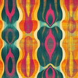 Vivid Retro Waves Wallpaper – Bold Mid-Century Energy for Contemporary Interiors