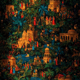 Oriental Nocturne Mural Wallpaper – Available In Printed And Embossed Versions For Elegant Interiors