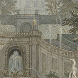 Palace Garden Staircase Wallpaper – Architectural Landscape Mural for Elegant Interiors