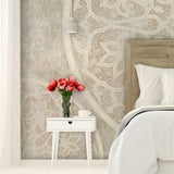 Hesa Mandala Pattern Wallpaper - Elegant Contemporary Geometric Wall Décor