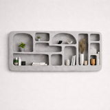 Voli Wall Mounted  Display Unit – Wabi-Sabi Inspired Sculptural Shelving with Organic Form and Natural Texture