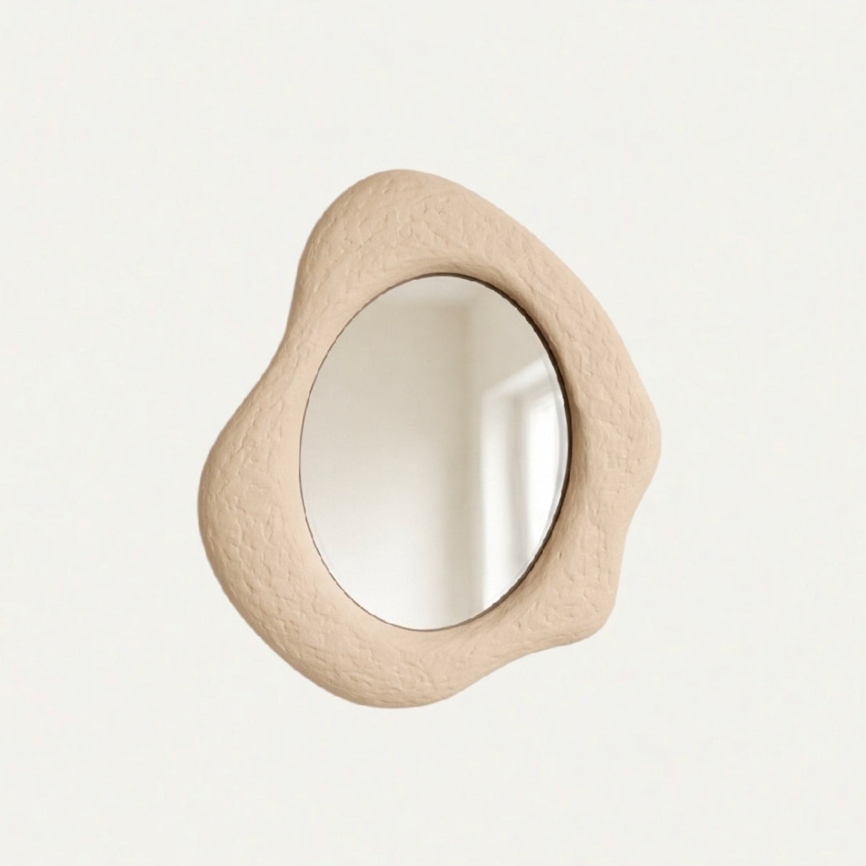 Tiva Mirror – Wabi-Sabi Inspired Sculptural Mirror with Organic Form and Natural Texture