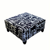 Safari Coffee Table - Handmade Coffee Table with Marimekko Fabric Animal Pattern
