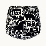 Safari Pouf – Handmade Ottoman Seat with Marimekko Fabric Animal Pattern