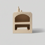 Almara Floor Display Unit – Wabi-Sabi Inspired Sculptural Side Table with Organic Form and Natural Texture