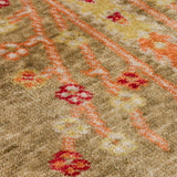 ZARA ZR 08 Green Autumn Artisan Tencel Rug | Hand-Loomed, Non-Shedding & Easy-Clean