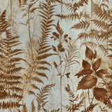 Rust Botanical Fern Wallpaper – Nature-Inspired Elegance for Modern Interiors