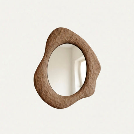 Tiva Mirror – Wabi-Sabi Inspired Sculptural Mirror with Organic Form and Natural Texture