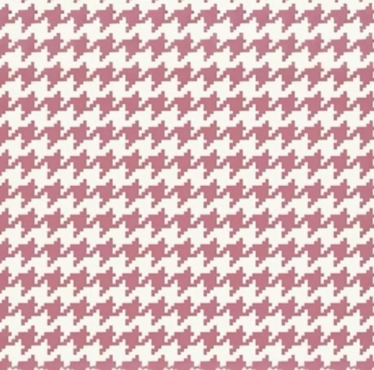 Vintage Pink & Ivory Houndstooth Wallpaper – Modern Geometric Pattern for Stylish Interiors