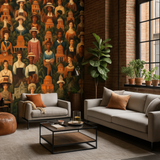 Colonial Grace Wallpaper – Available In Printed And Embossed Versions For Elegant Interiors