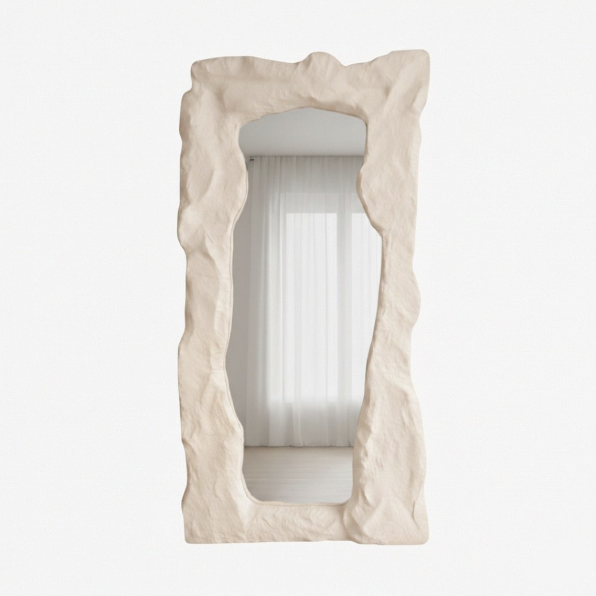 Arcadia Mirror – Wabi-Sabi Inspired Sculptural Mirror with Organic Form and Natural Texture