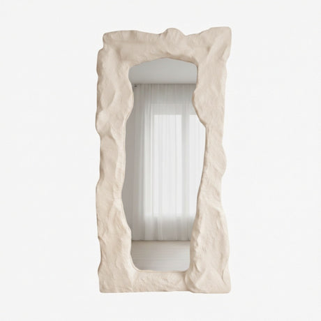 Arcadia Mirror – Wabi-Sabi Inspired Sculptural Mirror with Organic Form and Natural Texture