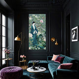 Celadon Garden Cracked - Luxury Frameless Printed Wallpaper Art Panel