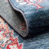 ZARA ZR 08 Navy Turquoise Artisan Tencel Rug | Hand-Loomed, Non-Shedding & Easy-Clean