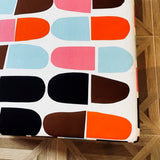 Capsula Coffee Table - Handmade Coffee Table with Marimekko Fabric Geometric Pattern