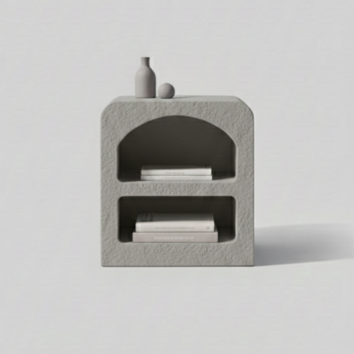 Almara Floor Display Unit – Wabi-Sabi Inspired Sculptural Side Table with Organic Form and Natural Texture