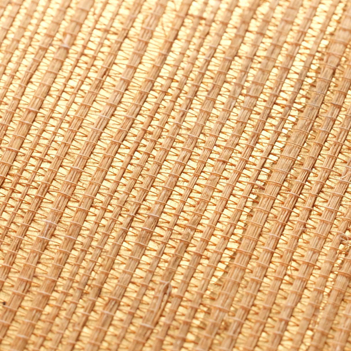 MDS019-PMG305 - Luxury Grasscloth Wallpaper With Gold Base  – Woven Natural Elegance for