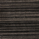MDS025-PDS112 - Papel pintado de lujo con base negra mate: elegancia natural tejida para paredes