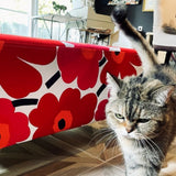 Bloom-Pop Mini Coffee Table - Handmade Coffee Table with Marimekko Fabric Floral Pattern