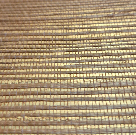 MDS019-PMG305 - Luxury Grasscloth Wallpaper With Gold Base  – Woven Natural Elegance for