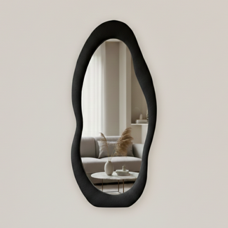Siro Mirror – Wabi-Sabi Inspired Full-Length Mirror with Organic Form and Natural Texture