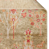 ZARA ZR 08 Green Autumn Artisan Tencel Rug | Hand-Loomed, Non-Shedding & Easy-Clean