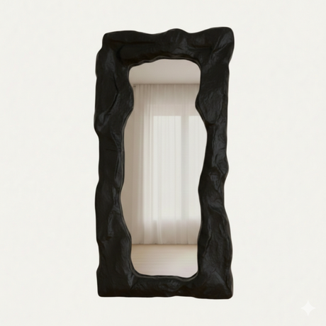 Arcadia Mirror – Wabi-Sabi Inspired Sculptural Mirror with Organic Form and Natural Texture