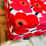 Bloom-Pop Mini Coffee Table - Handmade Coffee Table with Marimekko Fabric Floral Pattern