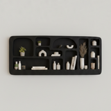 Voli Wall Mounted  Display Unit – Wabi-Sabi Inspired Sculptural Shelving with Organic Form and Natural Texture