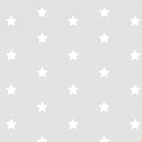 Papel pintado minimalista infantil de estrellas grises: decoración de pared moderna de inspiración celestial