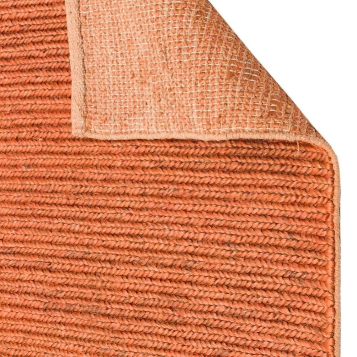 Fine Choti Fine Rust – Artisan Hand-Woven Natural Jute Rug
