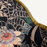 Whispering Tiger Armchair – Wooden Armchair with Polyester Velvet Fabric, Exotic Pattern