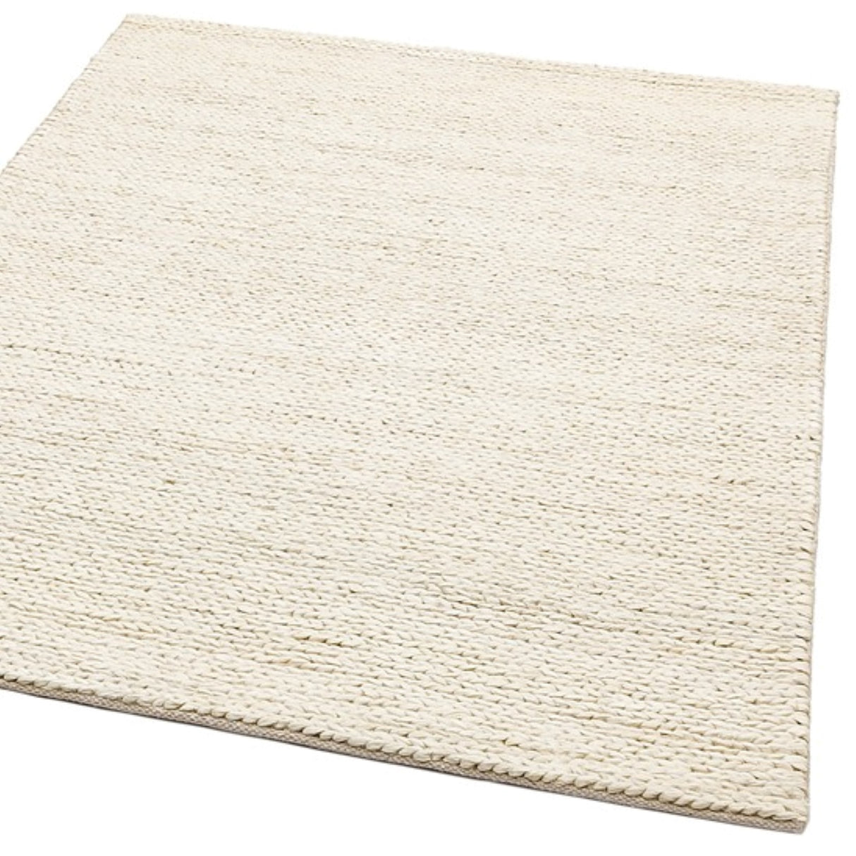 Choti Choti White – Artisan Hand-Woven Natural Jute Rug