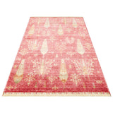 ZARA ZR 08 Red Autumn Artisan Tencel Rug | Hand-Loomed, Non-Shedding & Easy-Clean