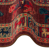 KADIM KDM 08 Violet - Anatolian Motif Artisan New Zealand Wool Rug | Hand-Loomed, Non-Shedding & Easy-Clean