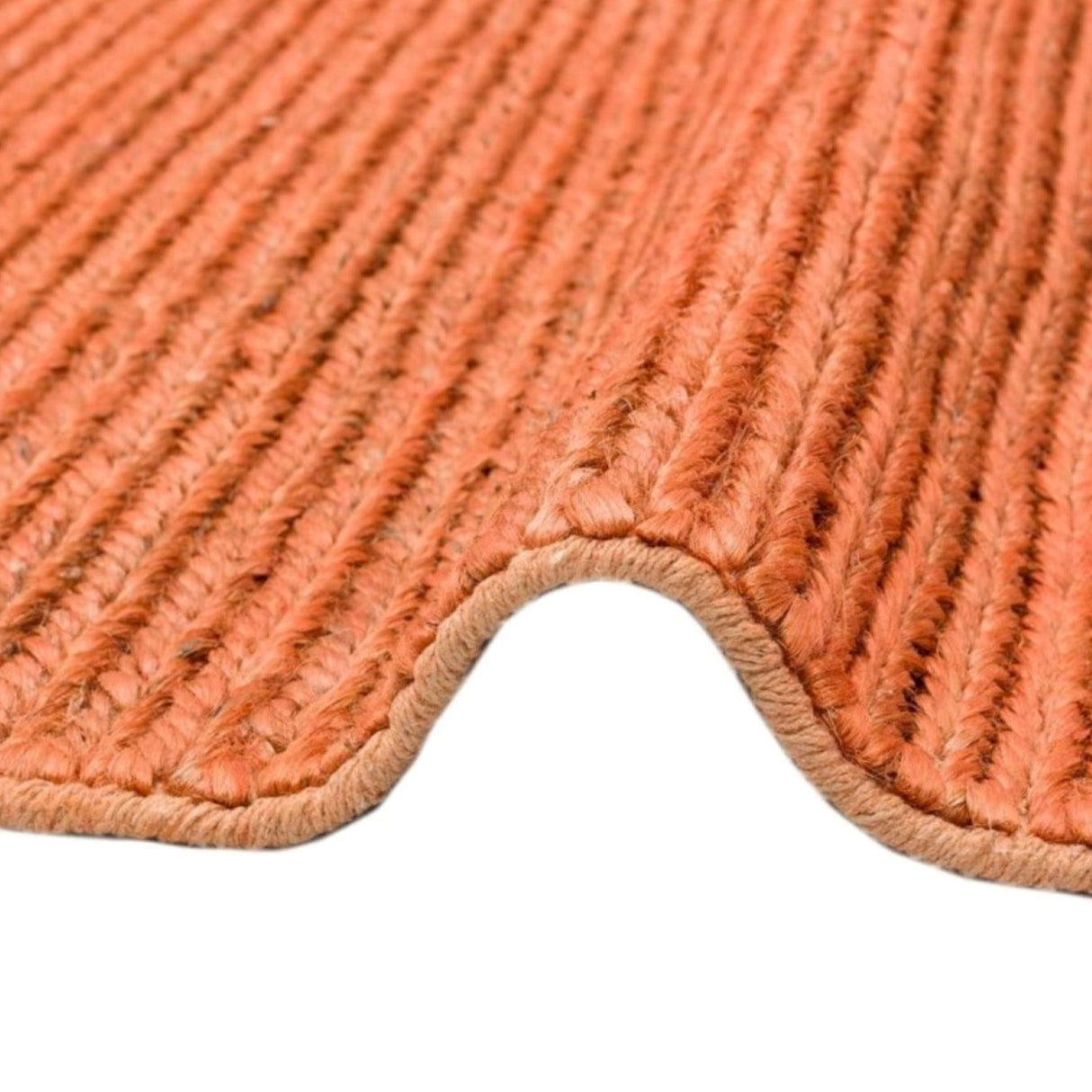 Fine Choti Fine Rust – Artisan Hand-Woven Natural Jute Rug