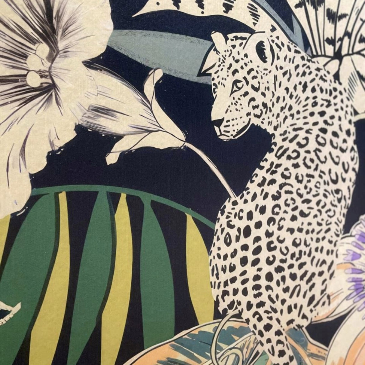 Panel artístico de papel pintado impreso sin marco de lujo Whispering Tiger II