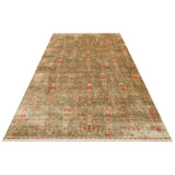 ZARA ZR 08 Green Autumn Artisan Tencel Rug | Hand-Loomed, Non-Shedding & Easy-Clean