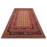 KADIM KDM 08 Violet - Anatolian Motif Artisan New Zealand Wool Rug | Hand-Loomed, Non-Shedding & Easy-Clean