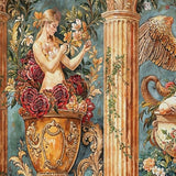 Baroque Muse Mural Wallpaper – Available in Printed and Embossed Versions for Grand Interiors