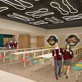 Private Middle School Dining Hall Concept Design & Fit-Out Works in multiple cities - Vibrant & Functional Dining Spaces