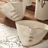 Infinity Man Porcelain Bowl - Elegant Tableware With 24K Gold Details for Stylish Tables
