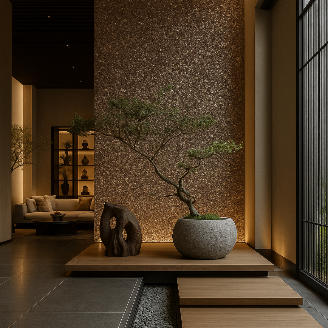 MDS009-PMC218 - Luxury Glittering Vermiculite Wallpaper - Natural Elegance for Walls
