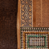 Historic Copper Door Wallpaper – Vintage 3D Relief-Effect Wall Décor for Timeless Interiors