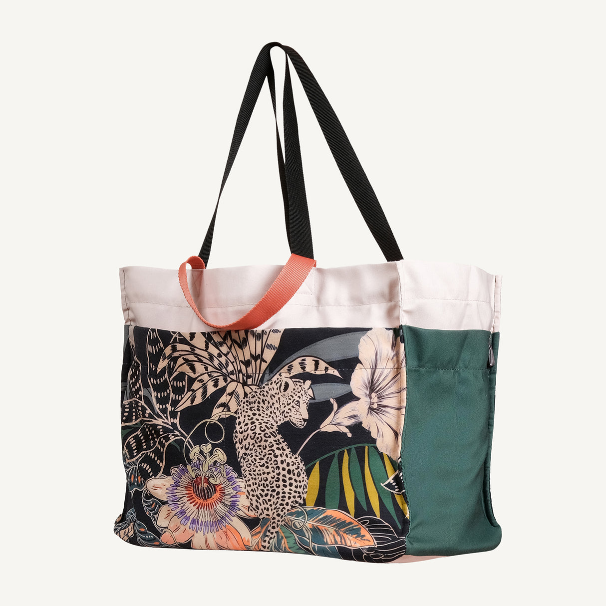 Bolso de mano Whispering Tiger: bolso de poliéster resistente al agua con estampado de arte exótico y dos asas para una elegancia exótica y moderna.