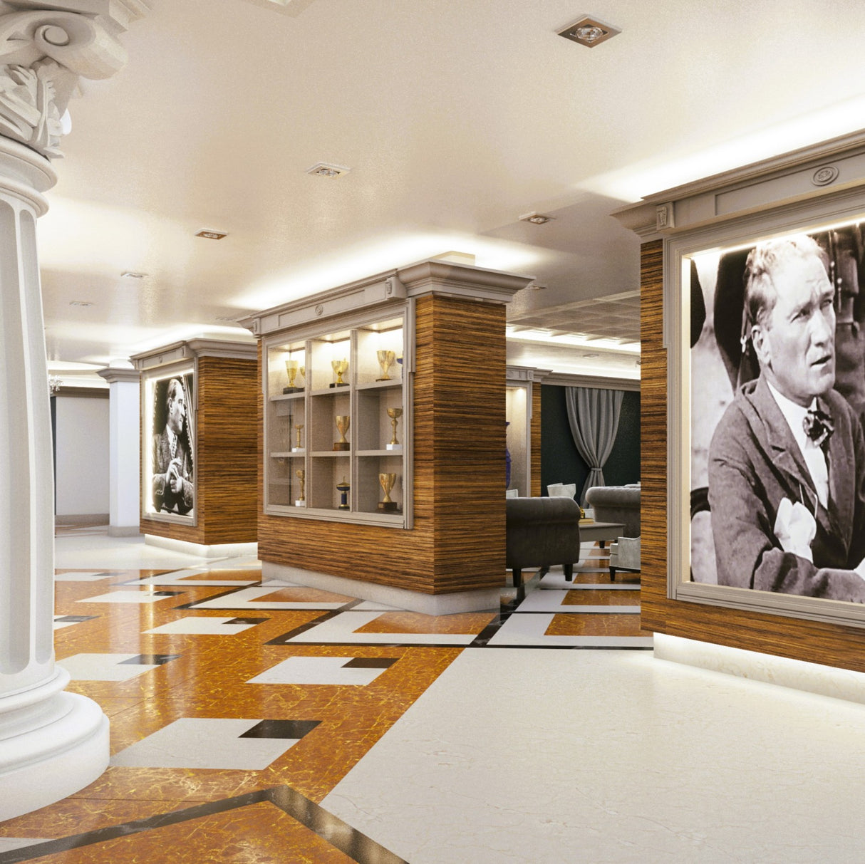 Private School Lobby Interior Design & Fit-Out Works - Contemporary & Sophisticated Educational Spaces