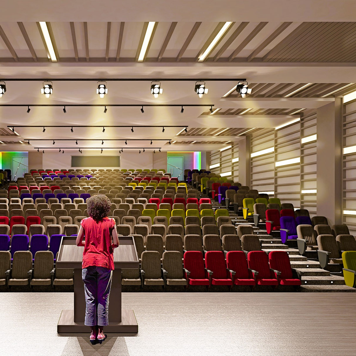 Conference Hall & Foyer Concept Design & Fit-Out Works in multiple cities - Contemporary Entertainment Spaces