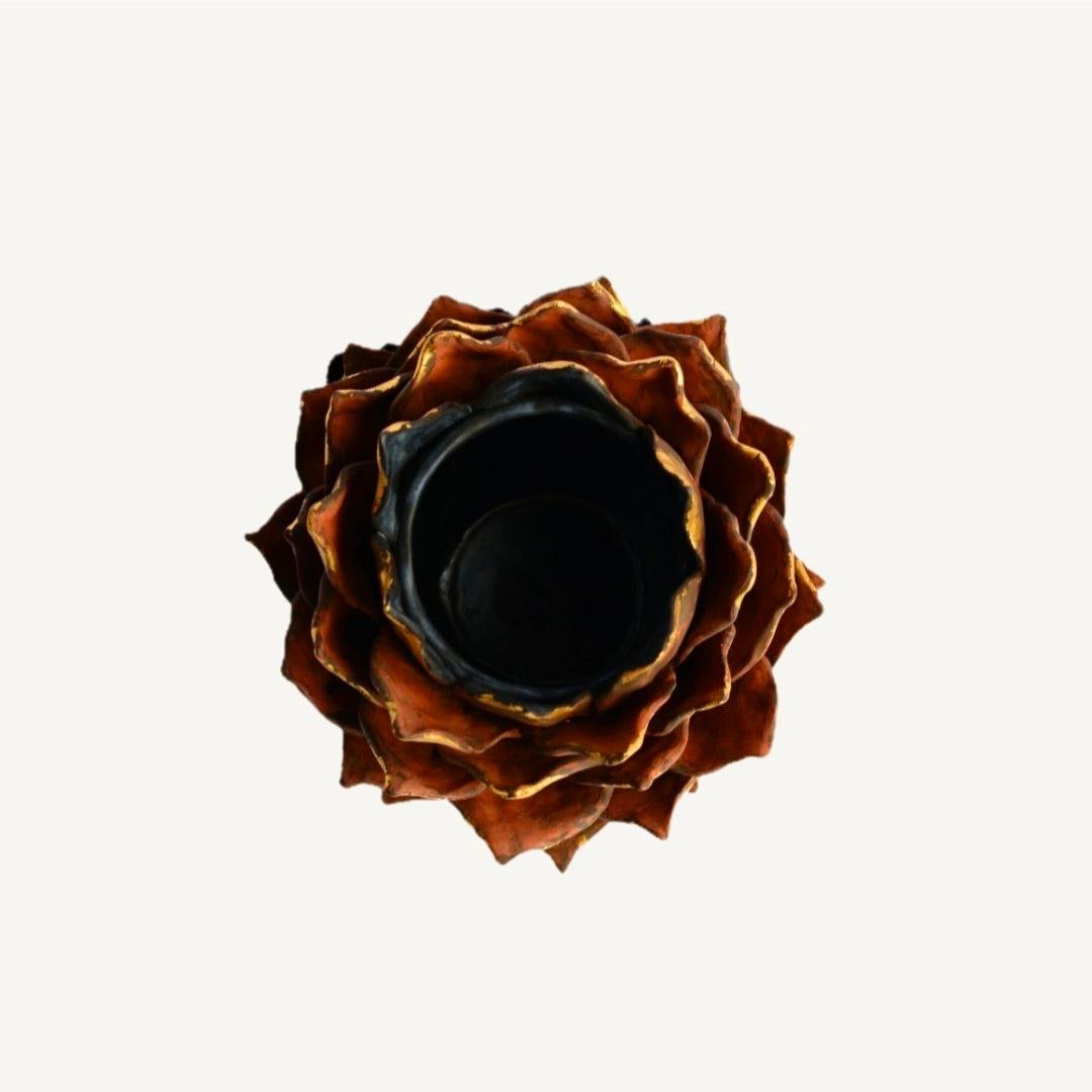 Shishka 01 - Cuenco/jarrón de cerámica hecho a mano - Diseño artístico contemporáneo